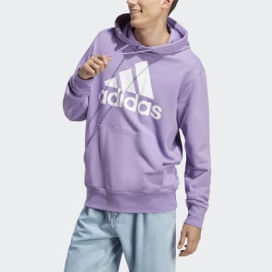 Camisola com Capuz em Moletão Essentials Roxo Homem Sportswear