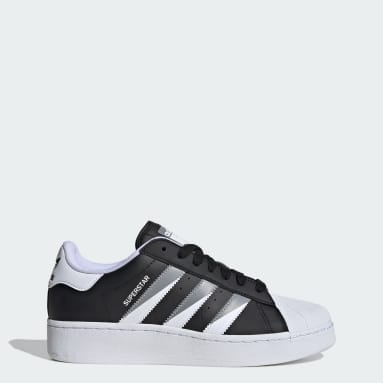 Adidas black and white superstar womens on sale