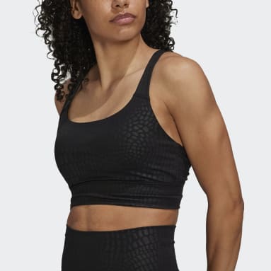 Ženy Tréning A Fitnes čierna Športová podprsenka Powerimpact Training Medium-Support Longline
