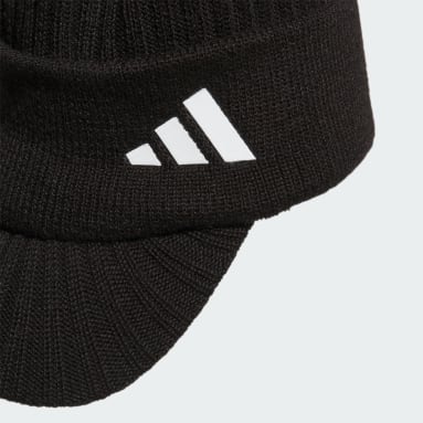 남성 Golf Black 바이저 니트 캡
