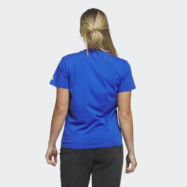 Women's Running Blue Boston Marathon® 2023 Logo Tee