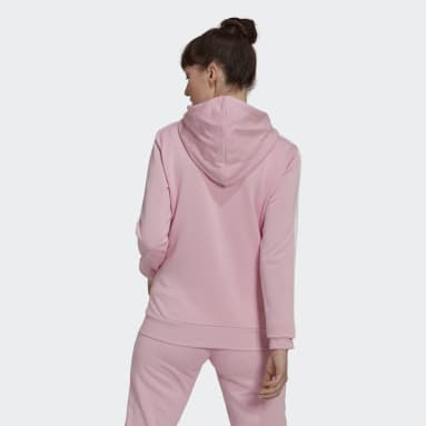 Frauen Sportswear Essentials French Terry 3-Streifen Kapuzenjacke Rosa