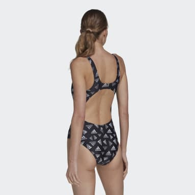 adidas Allover Print Sportswear Badedrakt Svart