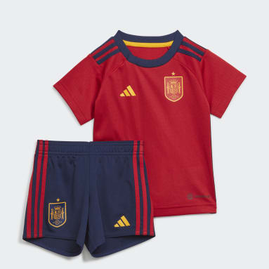 Infants Football Red Spain 22 Home Baby Kit