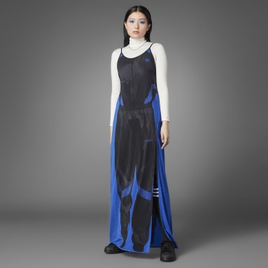 Robe longue et imprimée à bretelles Blue Version Bleu Femmes Originals