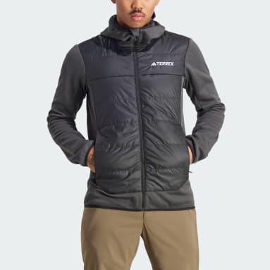 Men TERREX Black Terrex Multi Hybrid Insulated Hooded Jacket