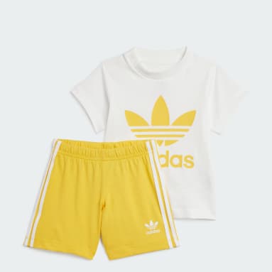 Infant & Toddlers 0-4 Years Originals Gold Adicolor Trefoil Shorts Tee Set