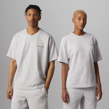 Originals สีเทา เสื้อยืด Pharrell Williams Basics
