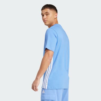 เสื้อยืดผ้าซิงเกิลเจอร์ซีย์ Essentials 3-Stripes