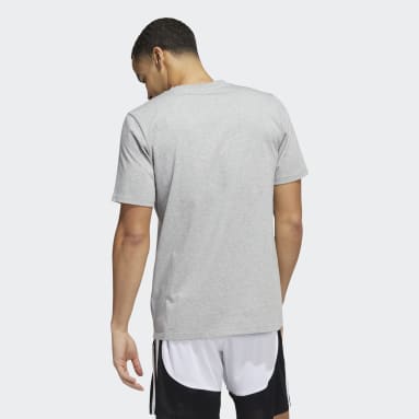 Polera Badge of Sport Courts Estampada Gris Hombre Basketball