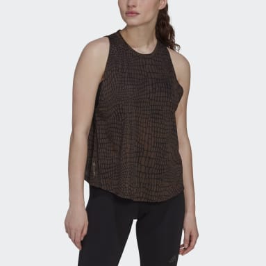 Run Icons Crocodile Print Running Tanktopp Svart