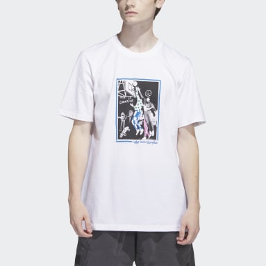 남성 originals White 그래픽 슈무포일 티