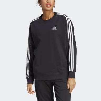 Frauen Sportswear Essentials 3-Streifen Sweatshirt Schwarz