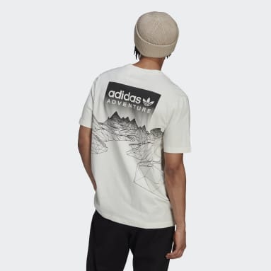 Άνδρες Originals Λευκό adidas Adventure Mountain Back Tee