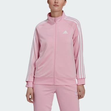 Giacca da allenamento Primegreen Essentials Warm-Up Slim 3-Stripes Rosa Donna Sportswear