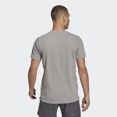 Remera Own the Run Heather Gris Hombre Running