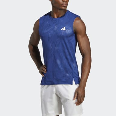 T-shirt sans manches de tennis Melbourne Bleu Hommes Tennis
