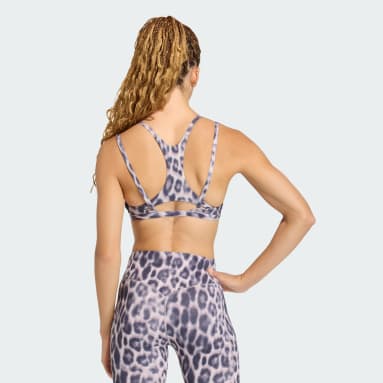 Optime Leopard Strappy Light Support Bra