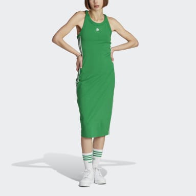 Kvinder Originals Grøn Adicolor Classics 3-Stripes Long Tank kjole