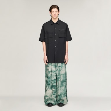 Y-3 RAW EDGE 3 STRIPES AOP WIDE PANTS