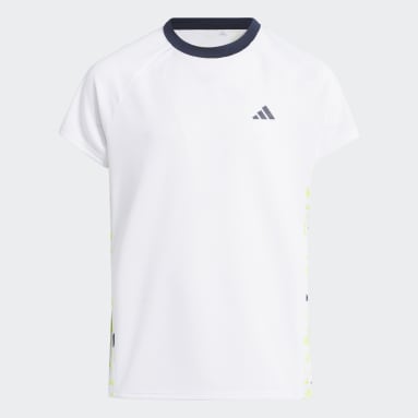 Youth 8-16 Years Golf White Graphic Performance Polo Shirt Kids