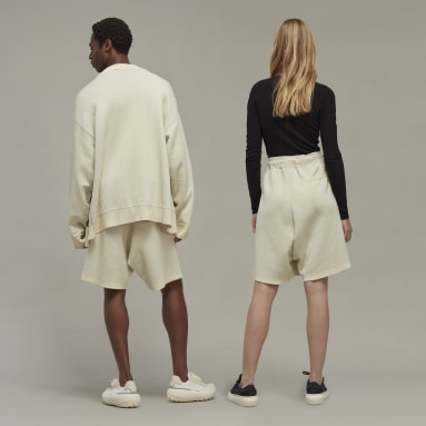 Y-3 White Y-3 Logo Knit Shorts