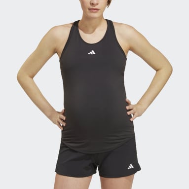 Women Gym & Training Black AEROREADY Train Essentials Slim-Fit Tank Top (Maternity)