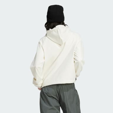 Sudadera con capucha City Escape Bungee Cord Blanco Mujer Sportswear