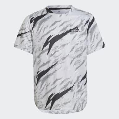 Boys Training White AEROREADY Graphic Designed 4 Sport Training Tee