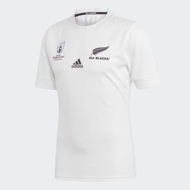 Men Rugby White All Blacks Rugby World Cup Y-3 Away Jersey