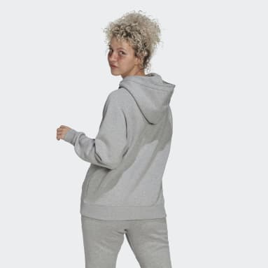 Buzo con Capucha Oversized Gris Mujer Sportswear
