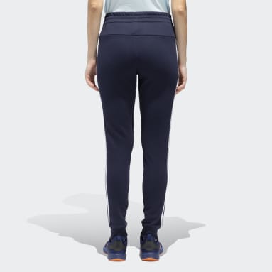 Women Training Blue 3 STRIPES FRENCH TERRY PANTS