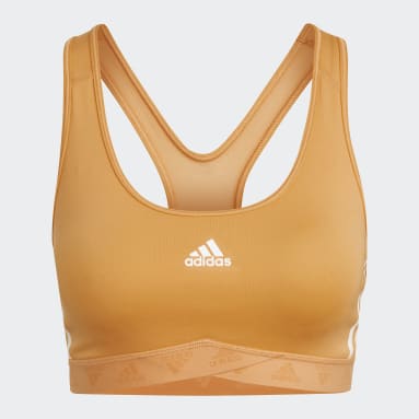 Women Training Orange Mesh Bra