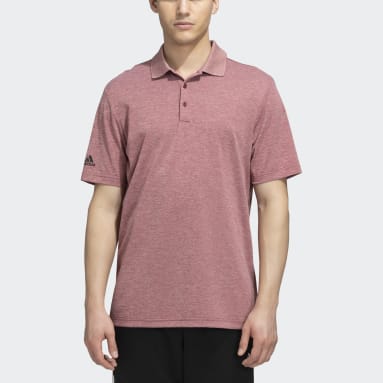 Men Golf Burgundy Performance Polo Shirt