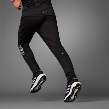 ผู้ชาย วิ่ง สีดำ กางเกงขายาวผ้าถัก Own the Run Astro