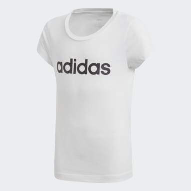 Girls Sportswear Hvid Essentials Linear T-shirt