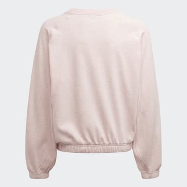 Girls Sportswear Pink Studio Lounge Botanical Dye Sport Crew Sweatshirt