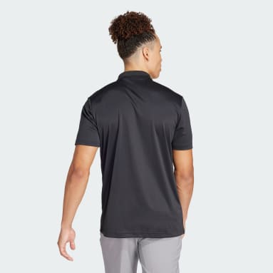 Men Golf Black Performance Primegreen Golf Polo Shirt