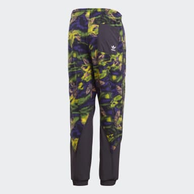 Pantalón Estampado Felpa Polar Trifolio Grande Multicolor Hombre Originals
