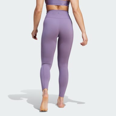 Legging 7/8 adidas Yoga Studio Pourpre Femmes Entraînement