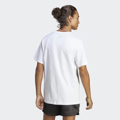Camiseta Essentials Single Jersey Big Logo Blanco Hombre Sportswear