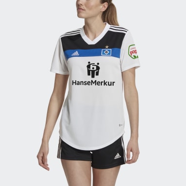 Kvinder Fodbold Hvid Hamburger SV 22/23 hjemmebanetrøje