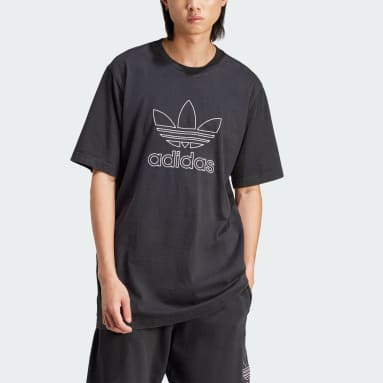 Adicolor Outline Trefoil T-skjorte Svart