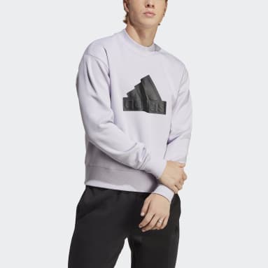 Polera Future Icons Badge of Sport Cuello Redondo Púrpura Hombre Sportswear