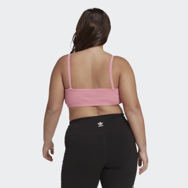 Women's Originals Pink Adicolor Classics Bra Top (Plus Size)