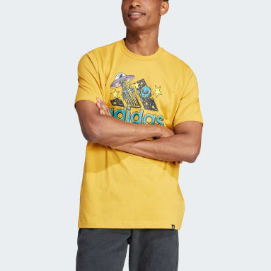 Remera amarilla on sale hombre