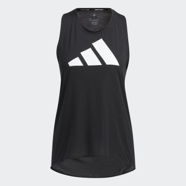 Regata 3-Stripes Logo Preto Mulher Training