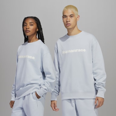 originals Blue Pharrell Williams Basics Crew Sweatshirt (Gender Neutral)
