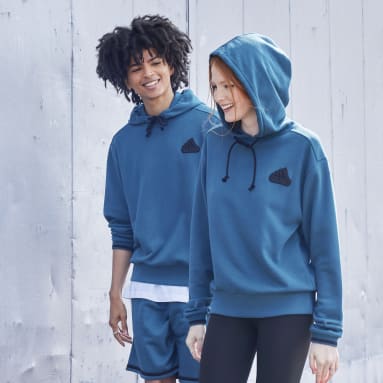 Lifestyle Blue French Terry Hoodie (Gender Neutral)