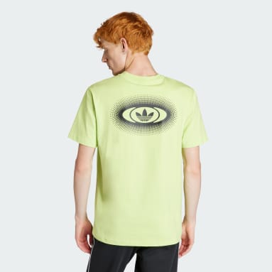 Camiseta adidas Rekive Estampada Verde Hombre Originals
